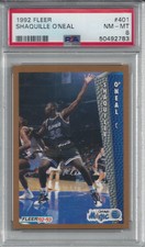 SHAQUILLE O'NEAL 1992 FLEER #401 ROOKIE PSA 8