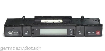 JAGUAR 1995 1996 97 XJ6 XJ8 VDP RELOJ PANTALLA LCD PANEL INTERRUPTOR PELIGRO LNA6292BA Foto 1 de 4