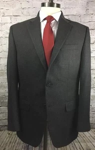 CHAPS 40R Gris 2 Botones Para Hombre Abrigo Deportivo Blazer Traje Chaqueta - Imagen 1 de 7