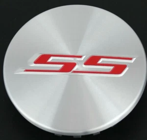 Four 2.67 Inch Chevrolet CAMARO Silver Chrome SS OEM RIM Wheel Center Caps - Picture 1 of 10