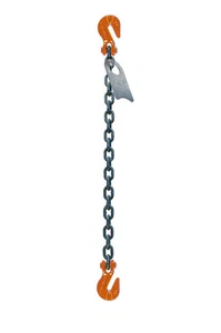 Chain Sling - 1/2" x 5' Single Leg with Grab Hooks - Grade 100 - Picture 1 of 1