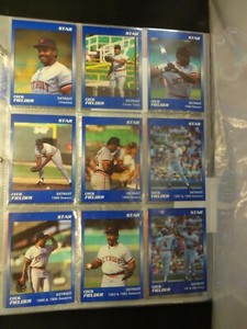 1990 Star Co .Cecil Fielder 11 Card Set Detroit Tigers