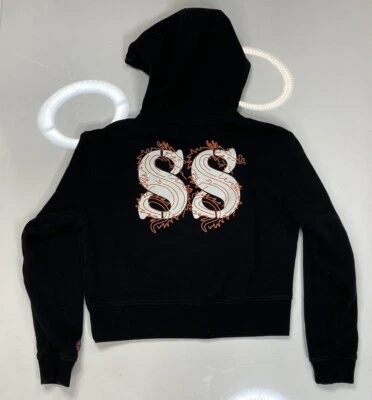 Guess 88rising Dragon Gráfico Crop Pullover Sudadera con Capucha Mujer Mediana Negra Foto 1 de 4