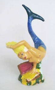 Vintage handbemalte signierte Keramik Meerjungfrau Skulptur Figur - fabelhaft! - Bild 1 von 9