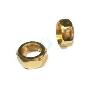 x2 Tuerca M/E 3/4" para grifo baño ducha ORO (se envia el juego/par 2 tuercas) - Imagen 1 de 1