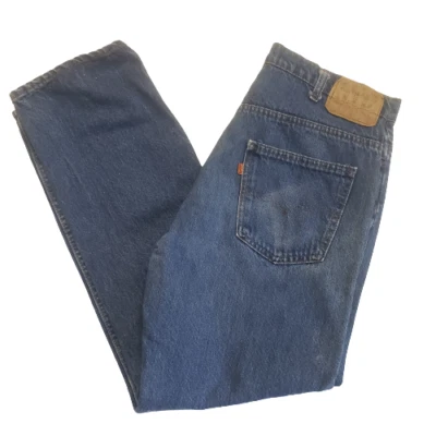 Vtg Levis USA Denim Jeans Orange Tag Size See Photos 217 Medium Wash 90’s - Image 1 of 4