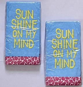 Guest Towel Napkins Disposable 2 Ply Paper Dining Bathroom Sun Shine 40 Ct - Picture 1 of 7