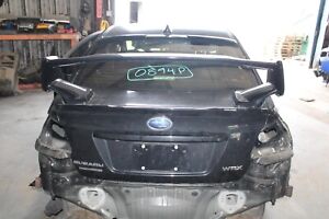 15-21 WRX Black Painted Rear Decklid Hatch Trunk W/ Spoiler Wing OEM Factory