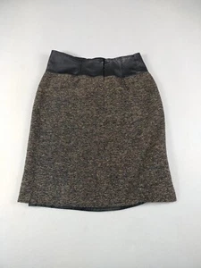 Lafayette 148 Skirt Womens 12 Multicolored A Line Pencil Lined Minimalist Basic - Picture 1 of 11