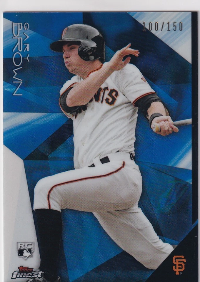 2015 TOPPS FINEST BLUE REFRACTORS /150 RC GARY BROWN GIANTS PARALLELS Z2614 - Image 1 of 1