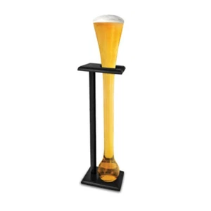 2.75L Yard Beer/Alcohol Drinking Cone Novelty Beverage Glass/Cup w/Timber Stand - Picture 1 of 1