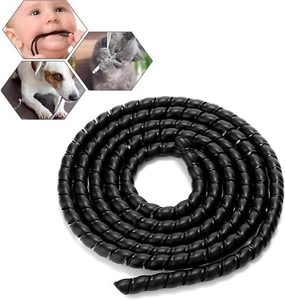 Kabelschutz 5-6M Schwarz Kabelschutzschlauch Hitzebeständig Spiralschlauch Ka... - Bild 1 von 7