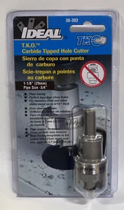 IDEAL 36-303 T.K.O. 1-1/8” (29MM) CARBIDE TIPPED SHEET METAL HOLE CUTTER - Picture 1 of 2