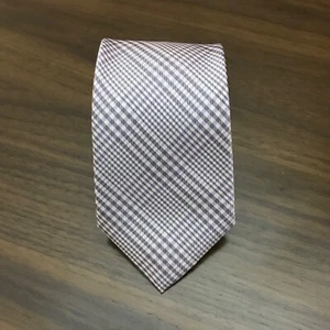 Banana Republic Men's Silk Tie  Gray And White Prince Of Whales Check - Picture 1 of 7