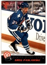 1992-93 Score Canadian Sharpshooters Greg Paslawski #16 Quebec Nordiques
