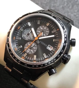 Fossil Men's Dylan Black Stainless Watch CH2754 Chronograph Tachymeter Bezel - Picture 1 of 23