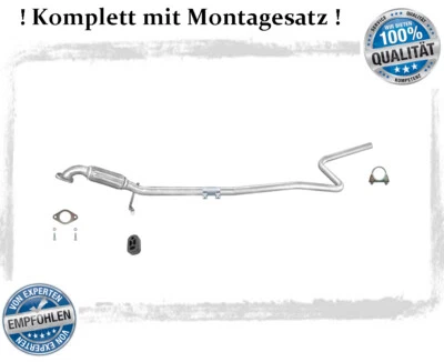 Mittelrohr Ford Fiesta V / Ford Fusion 1.25 1.3 1.4 Auspuff Flexrohr Montagesatz - Bild 1 von 3