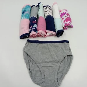 Hanes Girls Lot 12 Multicolor 100% Cotton Briefs Underwear Size 4 NWOT - Picture 1 of 2
