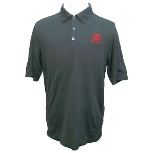 TOYOTA Men's (Size Large) Gray NIKE Short Sleeve Logo Polo Shirt Auto Sales Top - Picture 1 of 5