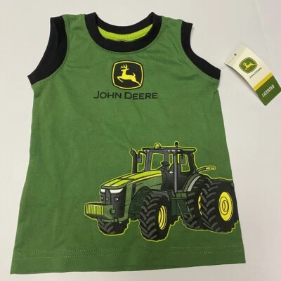 JOHN DEERE BOYS GREEN TEE SIZE 18 M BRAND NEWW - Image 1 of 4