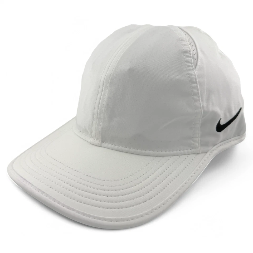 Nike Dri-Fit AeroBill Team Featherlight White CJ7082-100 Adjustable Running Hat