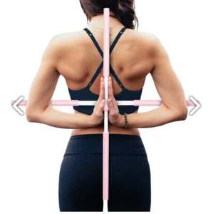 Bility Haltungskorrektor Yoga Kreuzstäbe - kompakt und verstellbar Stretch Pink - Bild 1 von 4