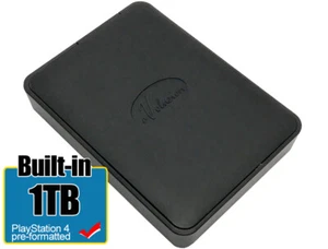 Avolusion 1TB USB 3.0 External PS4 (Slim & Pro) Hard Drive (PS4 Pre-Formatted) - Picture 1 of 6