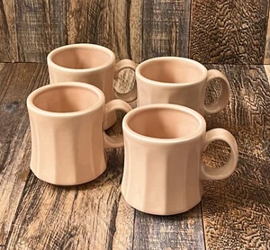 Juego de 4 tazas de café de té de albaricoque Homer Laughlin Mates EE. UU. - Imagen 1 de 3