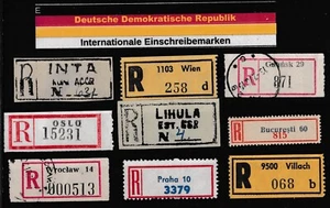 Alte Internationale  Einschreibemarken - Bild 1 von 1