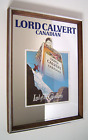 Vintage Lord Calvert Canadian Whiskey Mirror Sign  W/Skier NOS 13"X 17" W/Box