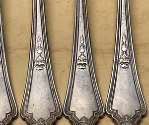 4 fourchettes à dîner vintage Gorham GM Co argent SHELBURNE vers 1914 Art Nouveau 7" - Photo 1/12