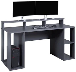 Computertisch MATCHPOINT Gaming Tisch Graphit Grau von Interlink - Bild 1 von 10