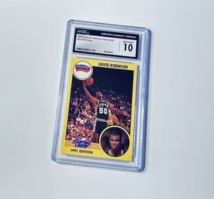 1991 Kenner Starting Lineup David Robinson NBA Graded Trading Card CGC 10 PSA - Bild 1 von 2