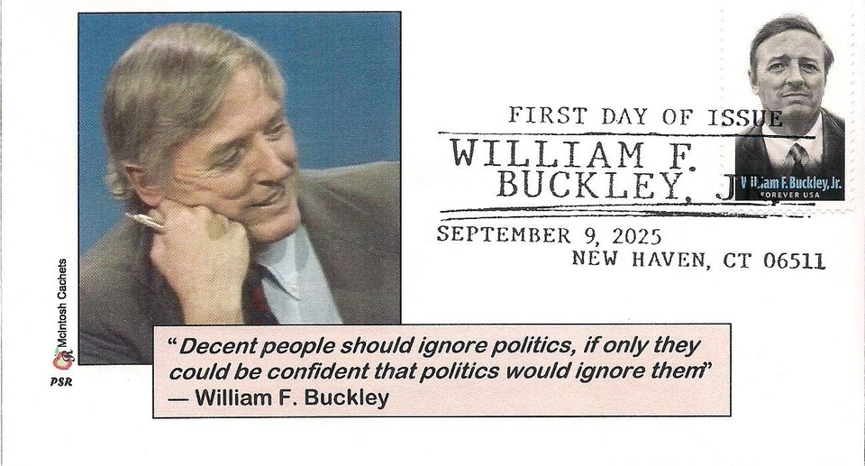 William F Buckley jr- 2025 - McIntosh Cachets - Image 1 of 1