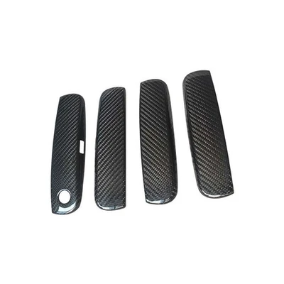 Carbon Fiber Exterior Door Handle Cover Trim for Dodge Challenger 10-22 Foto 1 de 4