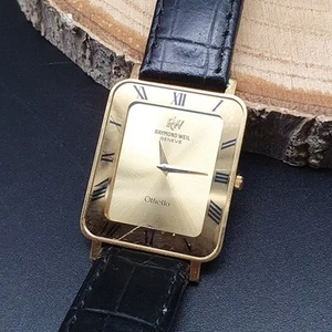 Damenuhr RW Raymond WEIL Geneve "Othello" 25mm 18k Gold vergoldet Quartz Uhr - Bild 1 von 15