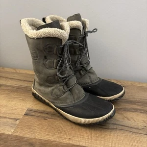 Sorel Out N About Plus Tall Leather Waterproof Winter Boots Women’s 8 - Picture 1 of 9