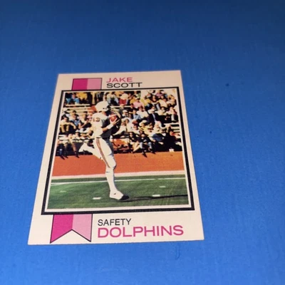 1973 Topps Football Jake Scott #390 Miami Dolphins - Image 1 of 4