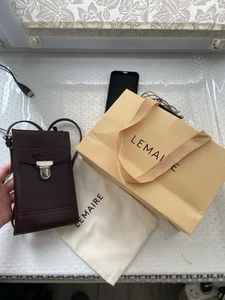 Lemaire Multi Pocket Gear Shoulder Bag, Dark Eggplant, Luxury - Picture 1 of 24