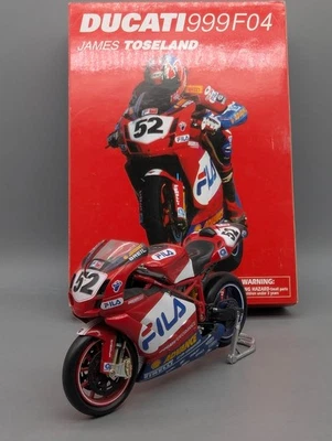 Motorrad Bausatz 1:12 New-Ray Ducati 999 F04 #52 J. Toseland Zusammengebaut OVP - Bild 1 von 4