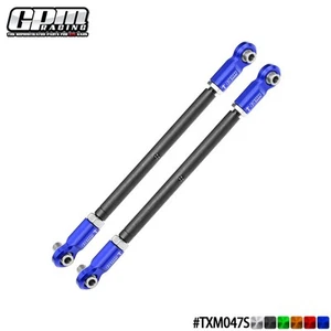 GPM Carbon Steel Adjust Front Steering Rod &7075 Alloy Ends TRAXXAS X-Maxx Funco - Picture 1 of 12