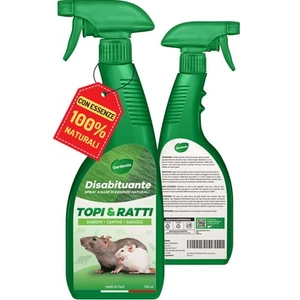 Disabituante Anti Topi e Ratti 750ml Spray Azione Naturale Barriera Vegetale - Foto 1 di 12