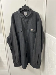 Carhartt Chambray Shirt Mens Sz 3XL Black Original Fit Midweight L/S 104368 BKC - Picture 1 of 13