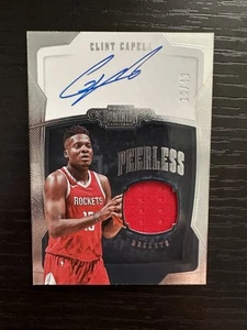 2018-19 Panini Dominion Clint Capela Peerless Game Worn Patch Auto 10/49 #PJ-CCP - Picture 1 of 3