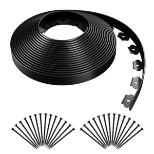 Garden Edging 46FT Landscape Edging Kit 1.5 Inch Height Plastic Garden Border... - Picture 1 of 7