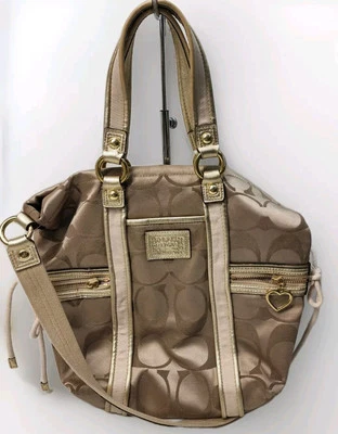 Bolso de Mano Coach Daisy Poppy Pop C Bolsillo para el Hombro F20101 Beige Foto 1 de 4