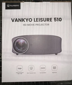 VANKYO Leisure 510 Full HD Movie Projector 1280 x 769 Resolution- 230" Open Box - Picture 1 of 2