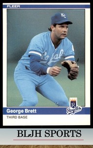 1984 Fleer #344 George Brett  Kansas City Royals