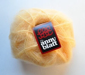 Lot 10 Balls Folie D'Anny Blatt Yarn Mohair Wool Acrylic Blend Yellow VTG - Picture 1 of 6