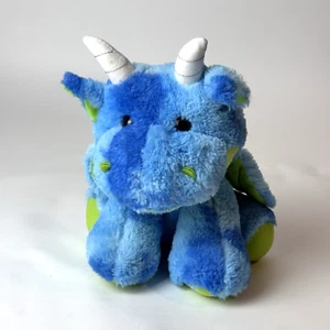 Peek-A-Boo Dragon Plush Blue Green Toy Stuffed Animal Wings Cute Soft Cuddly - Picture 1 of 9
